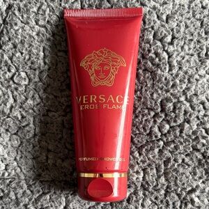Versace Red Shower Gel Tube with Gold Detailing